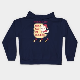 I'm Just A Pup Here For The Cookies Kids Hoodie